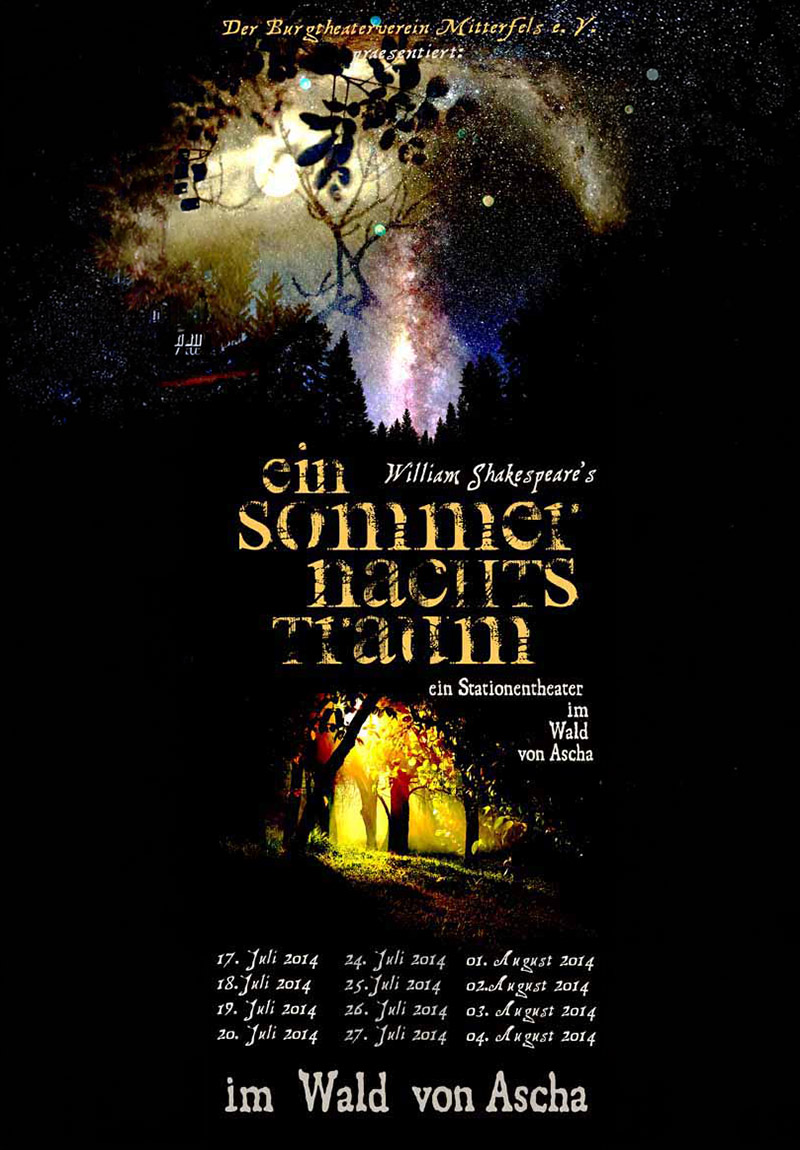 Plakat Sommernachtstraum 2014